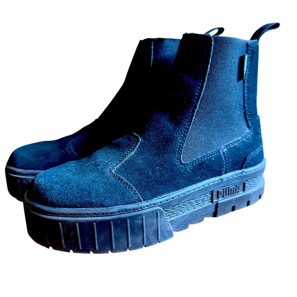 Puma Black Suede Ankle Boots